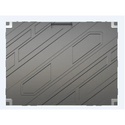 Front Service Indoor P1.25 narrow pixel pitch screen display 640*480mm led empty cabinet for 320*160 modules
