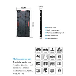 Rental led display P3.91 4.81mm Indoor outdoor Full Color hd 4k Led Rental Screen p2 P3 p4 led video wall Rental Display Panel led module