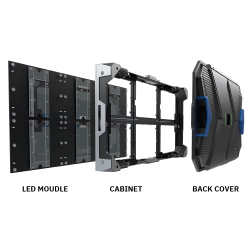 Die-casting Aluminum cabinet LED Indoor HD 4K 640x480mm P1.86 HD LED screen display