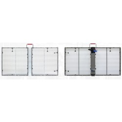 600cd Indoor P3.91-7.81 Transparent Led Display Cabinet 1000x1000mm iron box